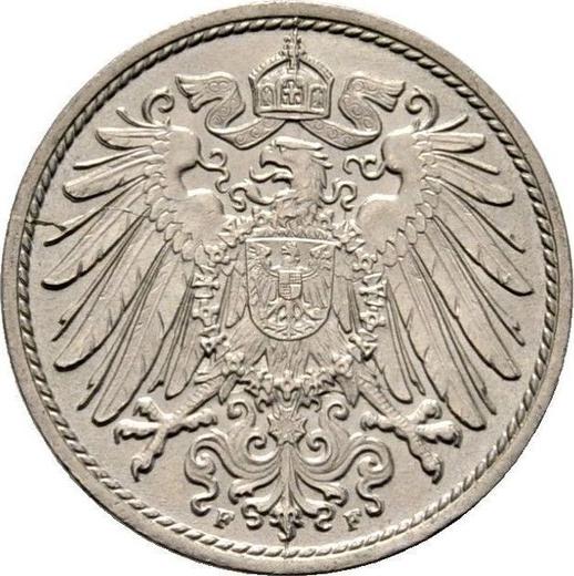 Rewers monety - 10 fenigów 1892 F "Typ 1890-1916" - cena  monety - Niemcy, Cesarstwo Niemieckie