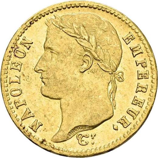 Аверс монеты - 20 франков 1813 года A "Тип 1809-1815" Париж - цена золотой монеты - Франция, Наполеон I