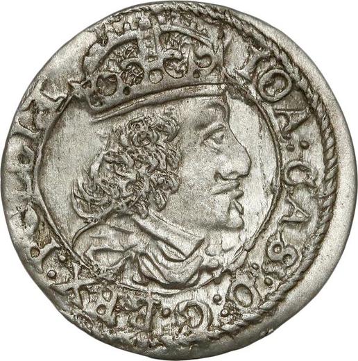 Аверс монеты - 1 грош 1652 года "Литва" - цена серебряной монеты - Польша, Ян II Казимир