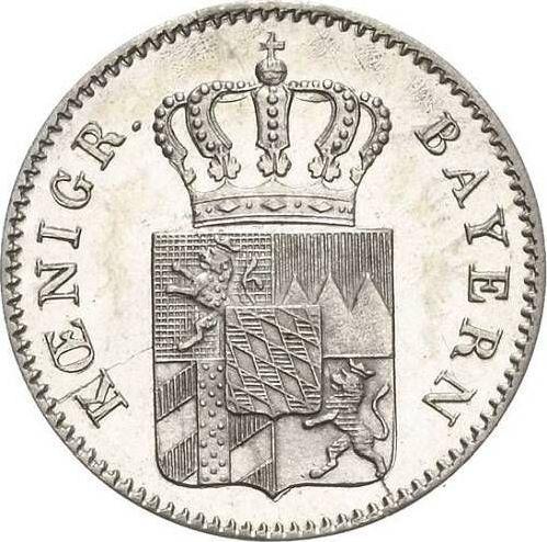 Anverso 3 kreuzers 1839 - valor de la moneda de plata - Baviera, Luis I