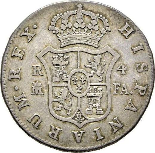 Reverso 4 reales 1806 M FA - valor de la moneda de plata - España, Carlos IV