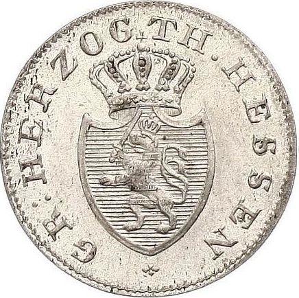 Awers monety - 6 krajcarów 1819 - cena srebrnej monety - Hesja-Darmstadt, Ludwik I