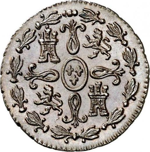 Rewers monety - 2 maravedis 1827 J "Typ 1824-1827" - cena  monety - Hiszpania, Ferdynand VII
