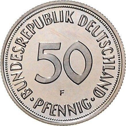 Аверс монеты - 50 пфеннигов 1966 года F - цена  монеты - Германия, ФРГ
