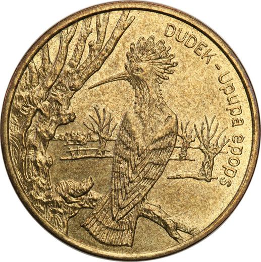 Реверс монеты - 2 злотых 2000 года MW NR "Удод" - цена  монеты - Польша, III Республика после деноминации