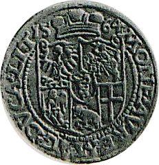 Реверс монеты - Дукат 1564 года "Литва" - цена золотой монеты - Польша, Сигизмунд II Август