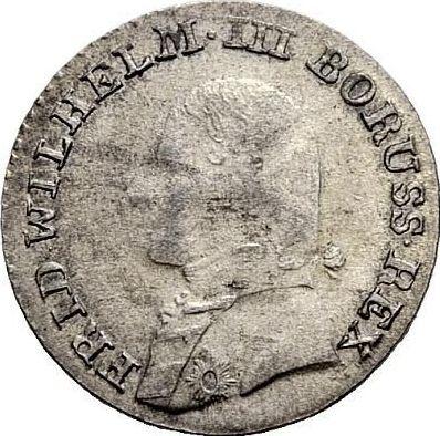 Anverso 3 kreuzers 1807 A "Silesia" - valor de la moneda de plata - Prusia, Federico Guillermo III