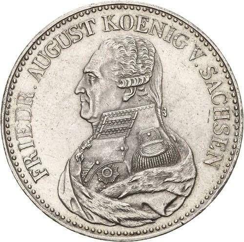 Obverse Thaler 1824 S "Mining" - Silver Coin Value - Saxony-Albertine, Frederick Augustus I