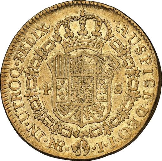 Reverso 4 escudos 1798 NR JJ - valor de la moneda de oro - Colombia, Carlos IV