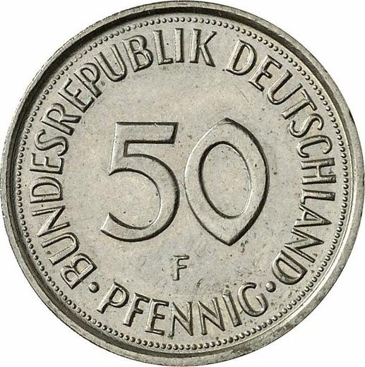Аверс монеты - 50 пфеннигов 1989 года F - цена  монеты - Германия, ФРГ