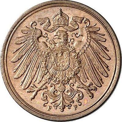 Реверс монеты - 1 пфенниг 1904 года F "Тип 1890-1916" - цена  монеты - Германия, Германская Империя
