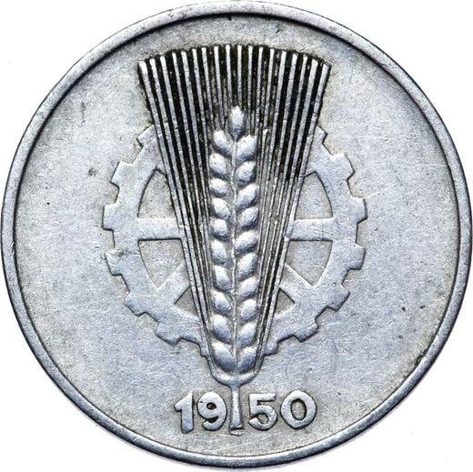 Reverso 10 Pfennige 1950 A - valor de la moneda  - Alemania, República Democrática Alemana (RDA)