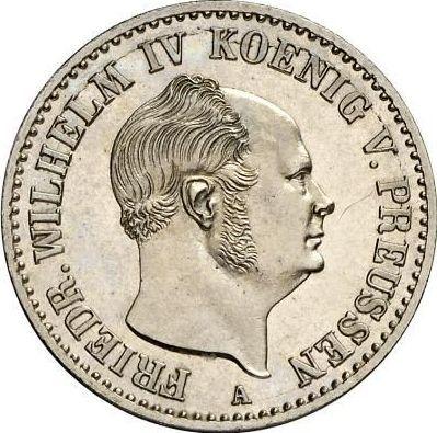Аверс монеты - 1/6 талера 1859 года A - цена серебряной монеты - Пруссия, Фридрих Вильгельм IV
