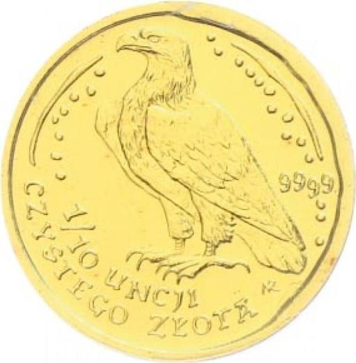 Reverso 50 eslotis 2004 MW NR "Pigargo europeo" - valor de la moneda de oro - Polonia, República moderna