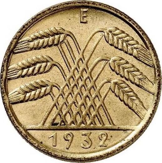 Reverso 10 Reichspfennigs 1932 E - valor de la moneda  - Alemania, República de Weimar