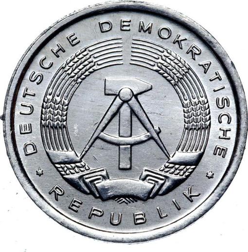 Reverso 1 Pfennig 1986 A - valor de la moneda  - Alemania, República Democrática Alemana (RDA)