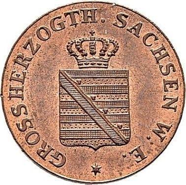 Anverso 1 Pfennig 1841 A - valor de la moneda  - Sajonia-Weimar-Eisenach, Carlos Federico