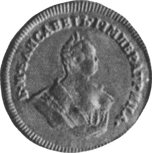 Аверс монеты - Червонец (Дукат) 1743 года - цена золотой монеты - Россия, Елизавета