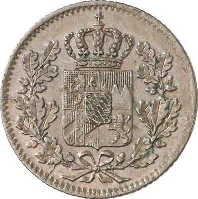 Аверс монеты - 1 пфенниг 1847 года - цена  монеты - Бавария, Людвиг I