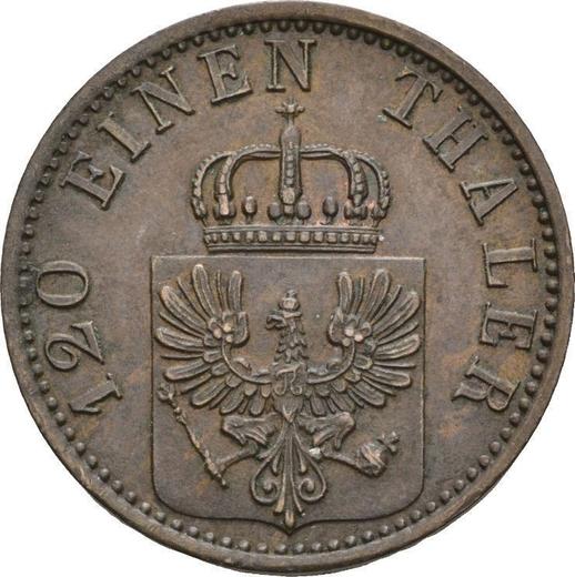 Аверс монеты - 3 пфеннига 1868 года A - цена  монеты - Пруссия, Вильгельм I