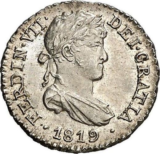 Аверс монеты - 1/2 реала 1819 года M GJ - цена серебряной монеты - Испания, Фердинанд VII