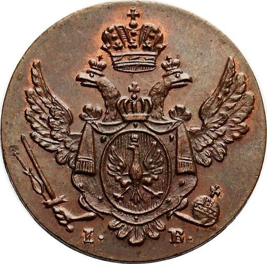 Obverse 1 Grosz 1816 IB "Long tail" Restrike -  Coin Value - Poland, Congress Poland