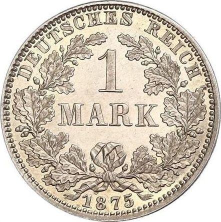 Аверс монеты - 1 марка 1875 года A "Тип 1873-1887" - цена серебряной монеты - Германия, Германская Империя