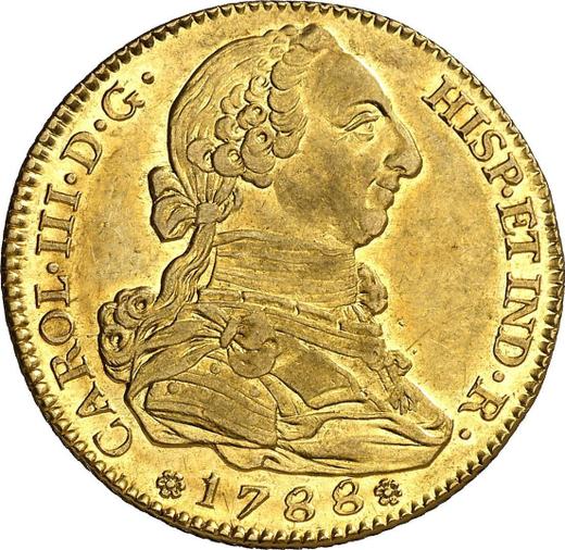 Obverse 4 Escudos 1788 M M - Spain, Charles III