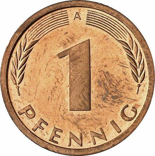 Аверс монеты - 1 пфенниг 1996 года A - цена  монеты - Германия, ФРГ