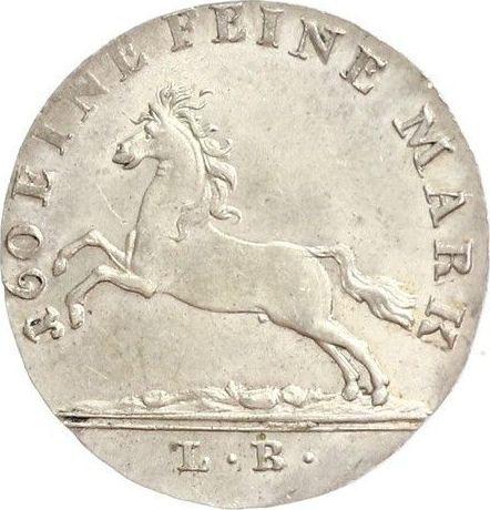 Аверс монеты - 3 мариенгроша 1820 года L.B. - цена серебряной монеты - Ганновер, Георг IV