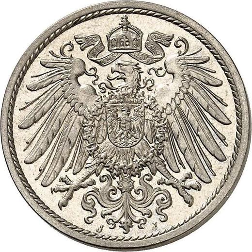 Reverso 10 Pfennige 1902 J "Tipo 1890-1916" - valor de la moneda  - Alemania, Imperio alemán