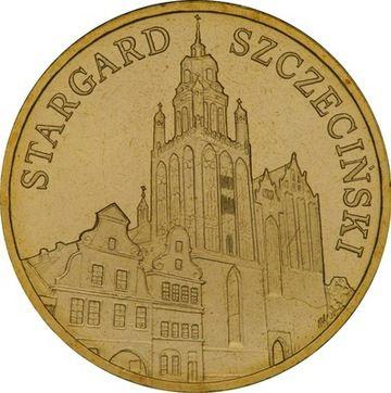Reverso 2 eslotis 2007 MW NR "Stargard Szczecinski" - valor de la moneda  - Polonia, República moderna
