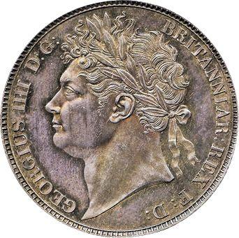 Аверс монеты - Пробная 1/2 кроны (Полукрона) 1820 года - цена  монеты - Великобритания, Георг IV