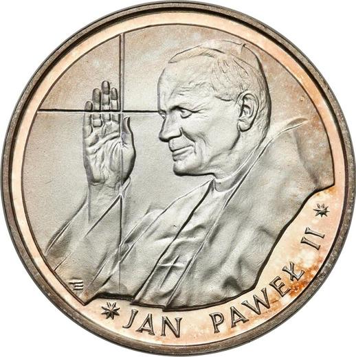 Реверс монеты - 10000 злотых 1988 года MW ET "Иоанн Павел II" Серебро - цена серебряной монеты - Польша, Народная Республика