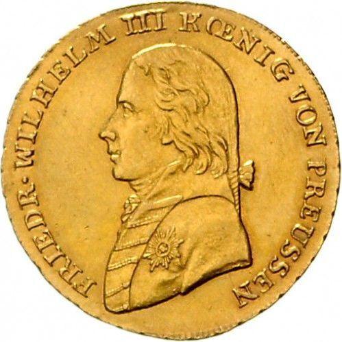 Аверс монеты - Фридрихсдор 1808 года A - цена золотой монеты - Пруссия, Фридрих Вильгельм III