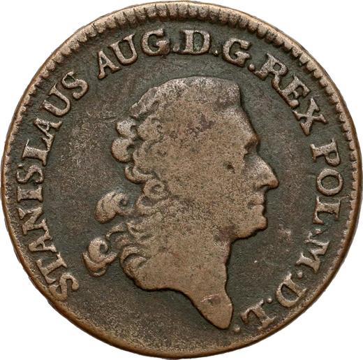Anverso Trojak (3 groszy) 1779 EB - valor de la moneda  - Polonia, Estanislao II Poniatowski