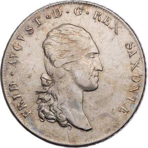 Аверс монеты - Талер 1807 года S.G.H. "Горный" - цена серебряной монеты - Саксония-Альбертина, Фридрих Август I