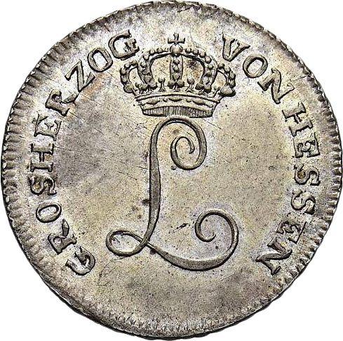 Awers monety - 5 krajcarów 1807 - cena srebrnej monety - Hesja-Darmstadt, Ludwik I