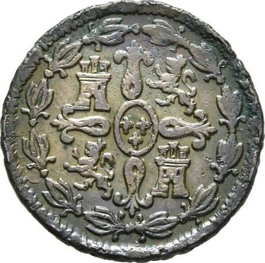 Реверс монеты - 4 мараведи 1806 года - цена  монеты - Испания, Карл IV