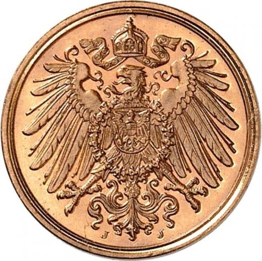 Аверс монеты - 1 пфенниг 1910 года J "Тип 1890-1916" - цена  монеты - Германия, Германская Империя
