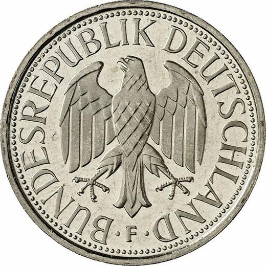 Rewers monety - 1 marka 1996 F - cena  monety - Niemcy, RFN