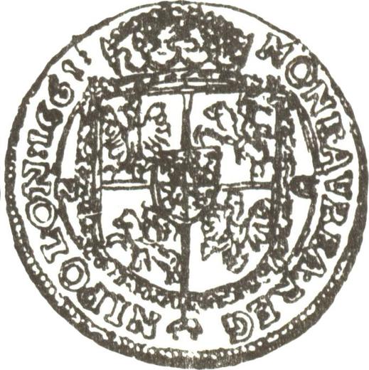 Reverso 2 ducados 1661 NG "Tipo 1661-1662" - valor de la moneda de oro - Polonia, Juan II Casimiro