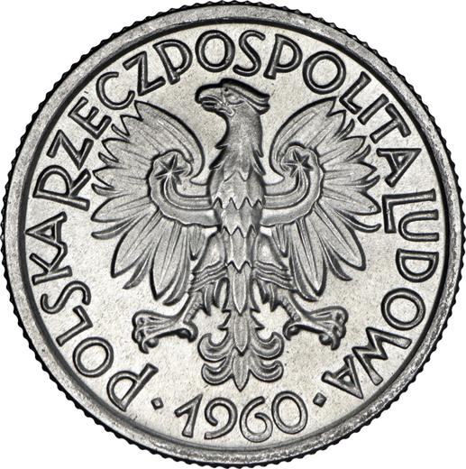 Аверс монеты - 2 злотых 1960 года "Колосья и фрукты" - цена  монеты - Польша, Народная Республика