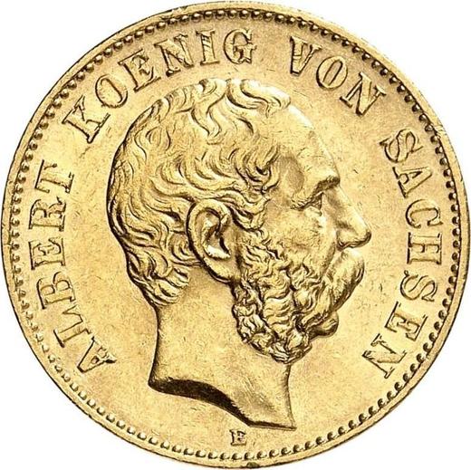 Anverso 20 marcos 1894 E "Sajonia" - valor de la moneda de oro - Alemania, Imperio alemán