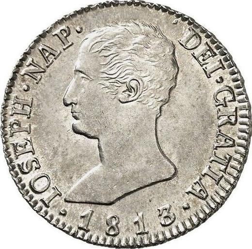 Avers 4 Reales 1813 M RN - Silbermünze Wert - Spanien, Joseph Bonaparte