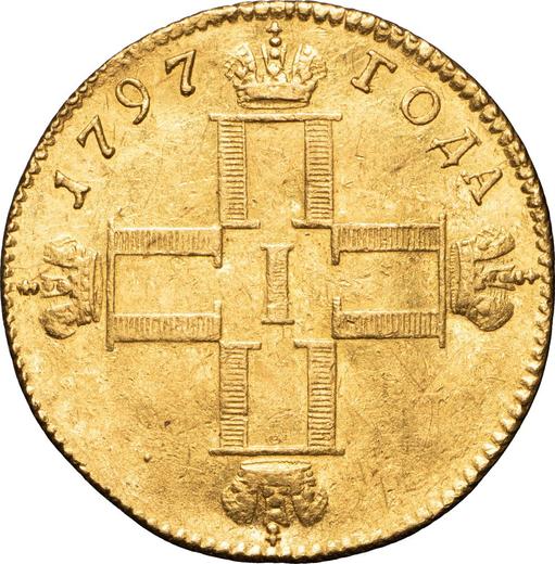 Аверс монеты - Червонец (Дукат) 1797 года СМ ГЛ - цена золотой монеты - Россия, Павел I