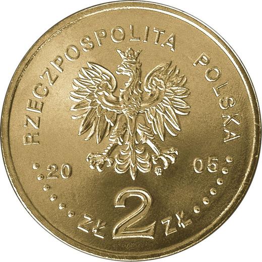 Аверс монеты - 2 злотых 2005 года MW ET "350-летие обороны Ясной Горы" - цена  монеты - Польша, III Республика после деноминации