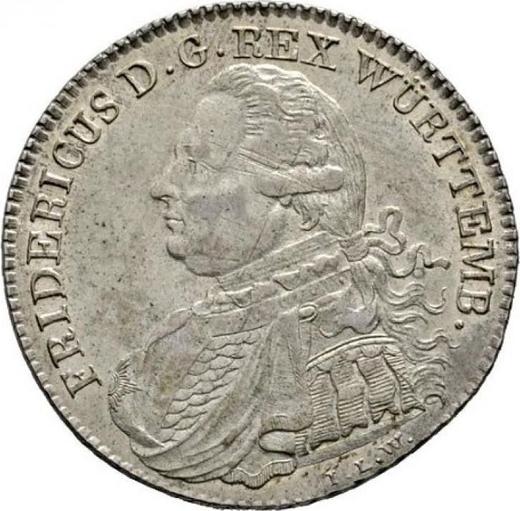 Awers monety - 20 krajcarow 1809 I.L.W. - cena srebrnej monety - Wirtembergia, Fryderyk I