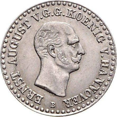 Аверс монеты - 1/12 талера 1838 года B - цена серебряной монеты - Ганновер, Эрнст Август