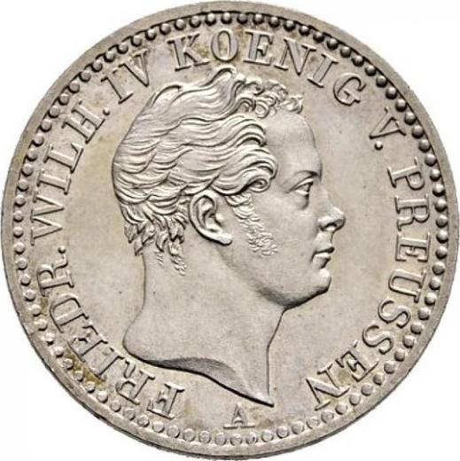 Obverse 1/6 Thaler 1841 A - Silver Coin Value - Prussia, Frederick William IV